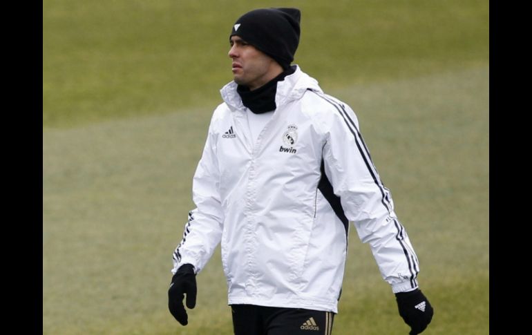 El merengue durante el entrenamiento del equipo madrileño de días pasados. EFE  /