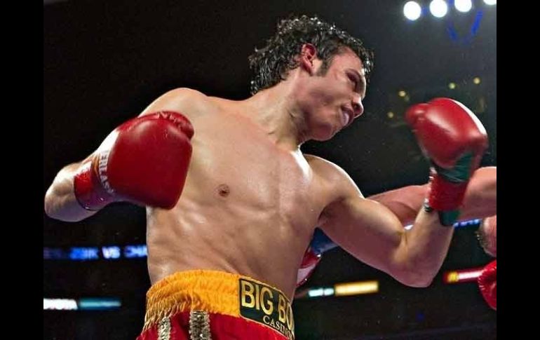 Julio César Chávez Jr. defenderá por segunda vez el cinturón Medio, versión Consejo Mundial de Boxeo. MEXSPORT  /