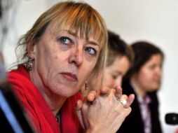 La premio Nobel de la paz, Jody Williams, dijo que el número de personas implicadas en los crímenes dificulta que se haga justicia. EFE  /