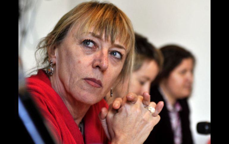 La premio Nobel de la paz, Jody Williams, dijo que el número de personas implicadas en los crímenes dificulta que se haga justicia. EFE  /