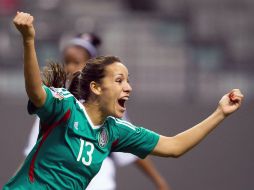 Jennifer Ruiz destacó en el encuentro contra República Dominicana al marcar un gol. AP  /