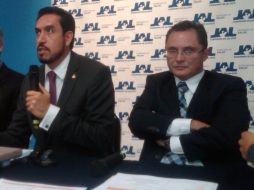 El titular de la SSJ, José Antonio Muñoz Serrano en rueda de prensa para anunciar el proyecto.  /