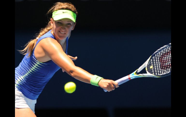 Azarenka se instaló por primera vez en su carrera en las semifinales del primer Grand Slam de la temporada. AFP  /