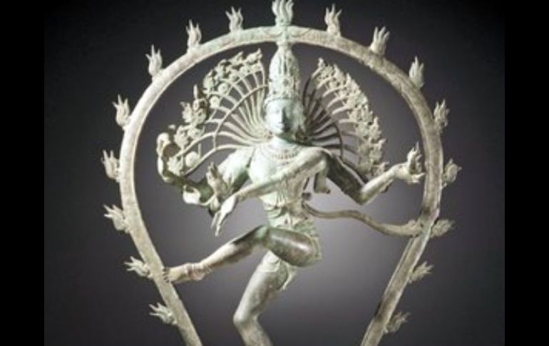 “Shiva como el señor de la danza” es una escultura de metal y aleación de cobre. EL UNIVERSAL  /