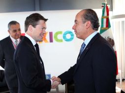 El Presidente Felipe Calderón se reunió con Nicolas Berggruen, presidente y director ejecutivo del Instituto Nicolas Berggruen. NOTIMEX  /