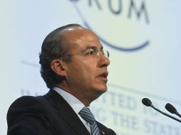 El Presidente mexicano, Felipe Calderón, urgió este jueves a Europa a tomar medidas contra la crisis. AP  /