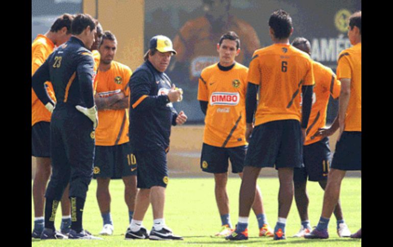 América se prepara para la continuación de la cuarta jornada del Torneo Clausura 2012. NOTIMEX  /