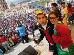 Las celebraciones en Bolivia incluyen concursos para elegir a los mejores imitadores del 'Chavo del Ocho'. EFE  /