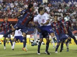 Atlante no pudo mantener el marcador a su favor y terminó empatando ante Cruz Azul. EFE  /