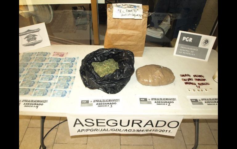 El detenido y la droga quedaron a disposición del Fiscal Federal, quien inició la averiguación previa. ESPECIAL  /