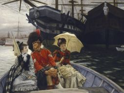 Cuadro de James Tissot ''Portsmouth Dockyard'' El tema de la inmigración y el intercambio cultural en una gráfica espléndida. EFE  /