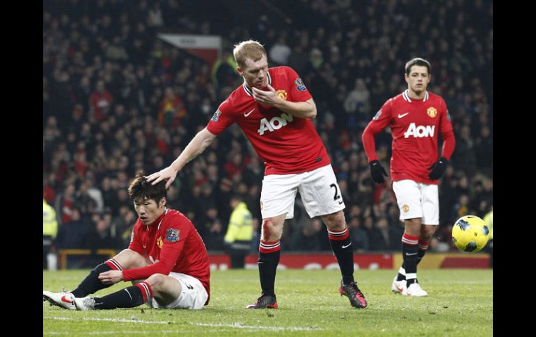 Los jugadores del Manchester dieron un buen partido en la visión de su técnico. AFP  /