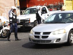 Un operativo realizado por agentes de la Sevretaría de Vielidad en la calle 5 de Febrero.  /