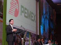 Jordi Herrera, secretario de Energia durante la inauguracion del Congreso Internacional de Hidrocarburos.  /