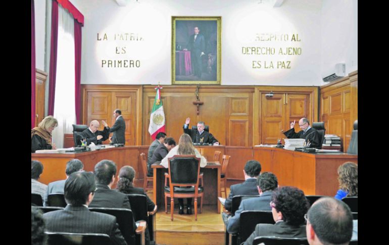 La Suprema Corte de Justicia resolvió con tres votos a favor y uno en contra el fallo a favor de los indígenas. EL UNIVERSAL  /