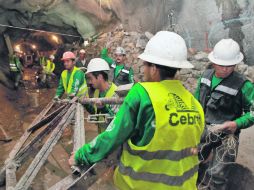 El túnel colector San Martín (ubicado en El Salto), el más grande de los tres macroductos que encauzarán aguas residuales a El Ahogado.  /