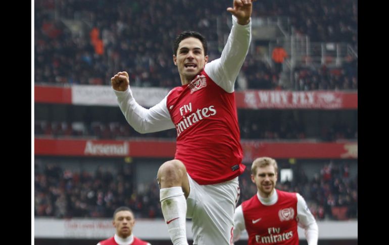 La goleada llega tras tres derrotas consecutivas del Arsenal en la liga inglesa. REUTERS  /