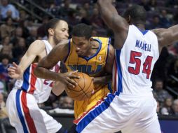 Los Pistons consiguieron la victoria de 89-87 frente a los Hornets. AP  /