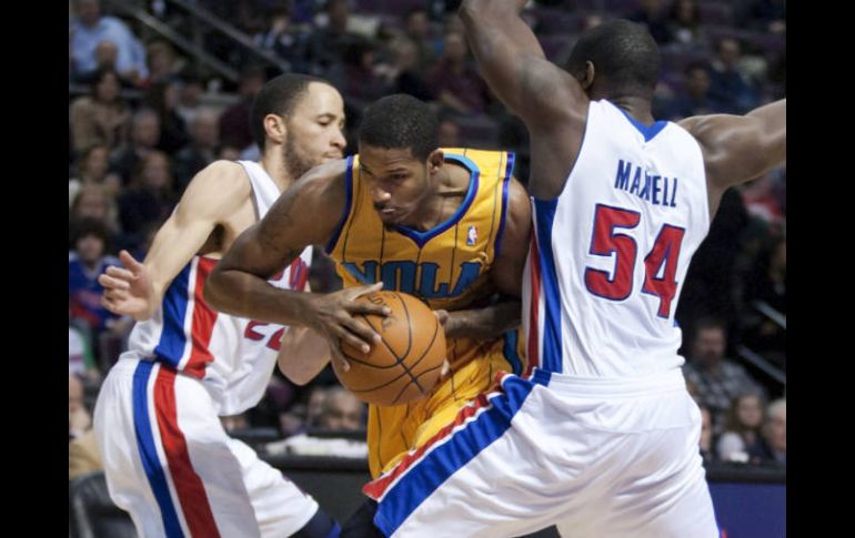 Los Pistons consiguieron la victoria de 89-87 frente a los Hornets. AP  /