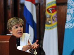 Alicia Bárcena expresó que la integración en un mecanismo como la Celac puede contribuir a atacar problemas como la desigualdad. EFE  /