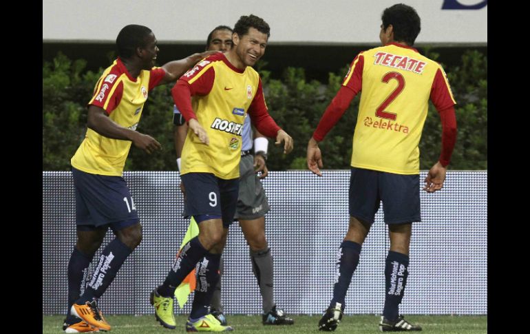 Monarcas venció a Chivas la semana pasada, con doblete de Miguel Sabah. MEXSPORT  /