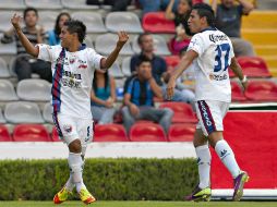 Jugadores del Atlante, en el partido en el que vencieron a Querétaro, en la jornada anterior. MEXSPORT  /