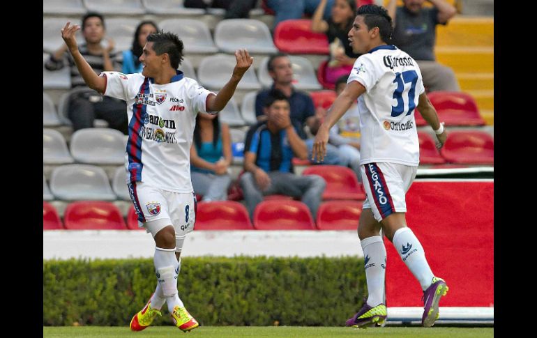 Jugadores del Atlante, en el partido en el que vencieron a Querétaro, en la jornada anterior. MEXSPORT  /