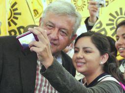 Andrés Manuel López Obrador durante su mitin en Jalpan de la Serra, Querétaro. EL UNIVERSAL  /