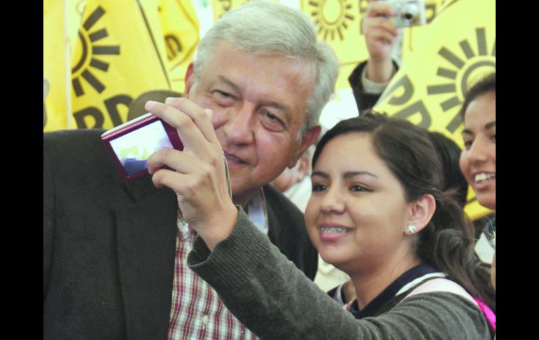 Andrés Manuel López Obrador durante su mitin en Jalpan de la Serra, Querétaro. EL UNIVERSAL  /