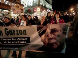 Manifestación de apoyo al juez Baltasar Garzón y contra el Tribunal Supremo de España. EFE  /