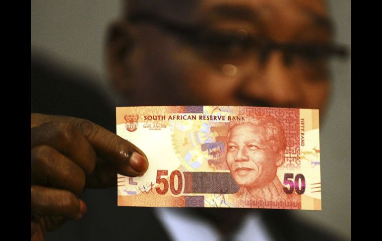 Un billete de 50 rands, con la imagen de Nelson Mandela. REUTERS  /