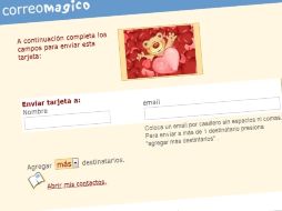 Diferentes sitios como correomagico.com ofrecen el sevicio gratuito de enviar tarjetas virtuales. ESPECIAL  /