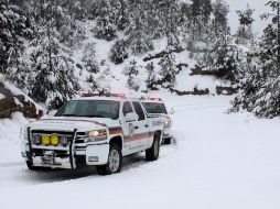 El parque estuvo cerrado debido a la intensa nevada del viernes. ESPECIAL  /