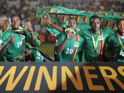 Zambia logró su primera coap en el torneo contienental. AP  /