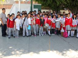 Los alumnos de la escuela primaria federal “Saúl Rodiles Piña”.  /