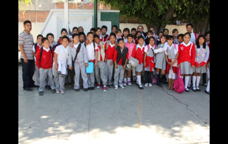 Los alumnos de la escuela primaria federal “Saúl Rodiles Piña”.  /