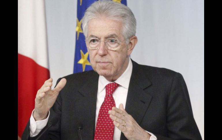 El primer ministro italiano, Mario Monti dijo que por la falta de 'garantías' económicas Roma queda fuera. EFE  /