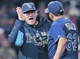 Joe Maddon llegó a una Serie Mundial en 2008 con los Rays de Tampa Bay. GETTY IMAGES SPORT  /