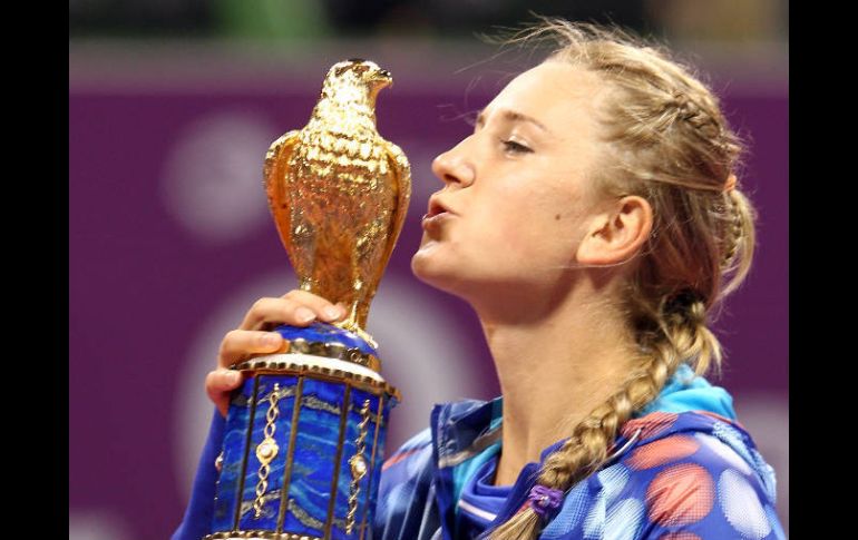 Azarenka se lastimó el tobillo durante la semifinal contra Radwanska. AP  /