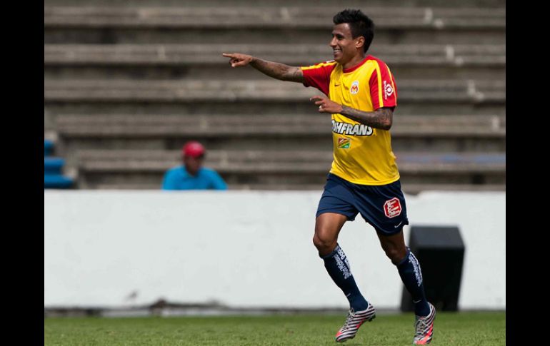 Alonso Sandoval fue el autor del gol con el que Morelia sacó los tres puntos del Cuauhtémoc. MEXSPORT  /