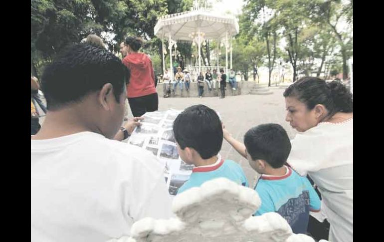 El Parque Morelos fue uno de los puntos visitados por los asistentes a la quinta Caminata por Guadalajara.  /