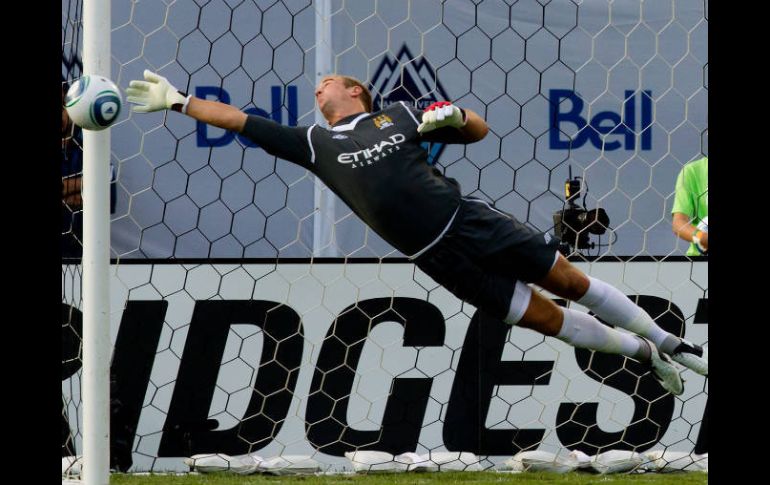 Joe Hart es el actual portero de Manchester City y guardameta titular de la selección inglesa. ARCHIVO  /