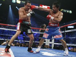 Durante la pelea de Márquez con Manny Pacquiao, realizada un día antes de la elección de Michoacán, el logo estuvo a cuadro. ARCHIVO  /