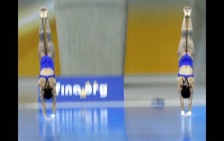 La pareja mexicana en clavados sumó 301.74 puntos para entrar en el séptimo sitio de la competición. REUTERS  /