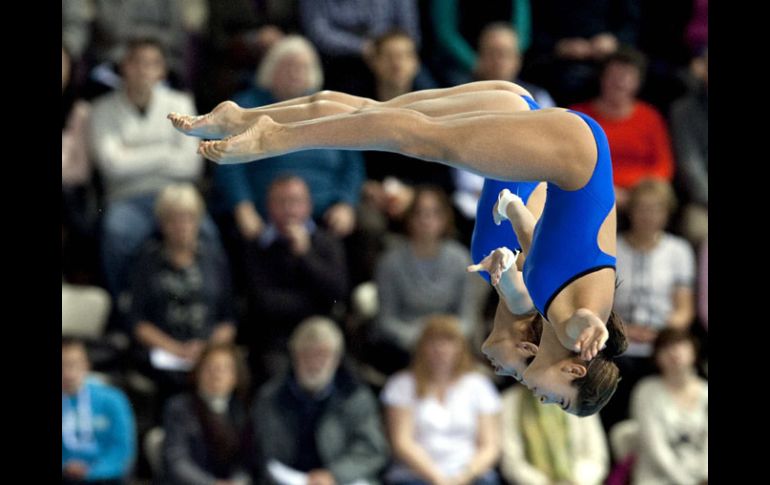 Alejandra Orozco y Paola Espinosa lograron el objetivo de estar en Londres 2012. MEXSPORT  /