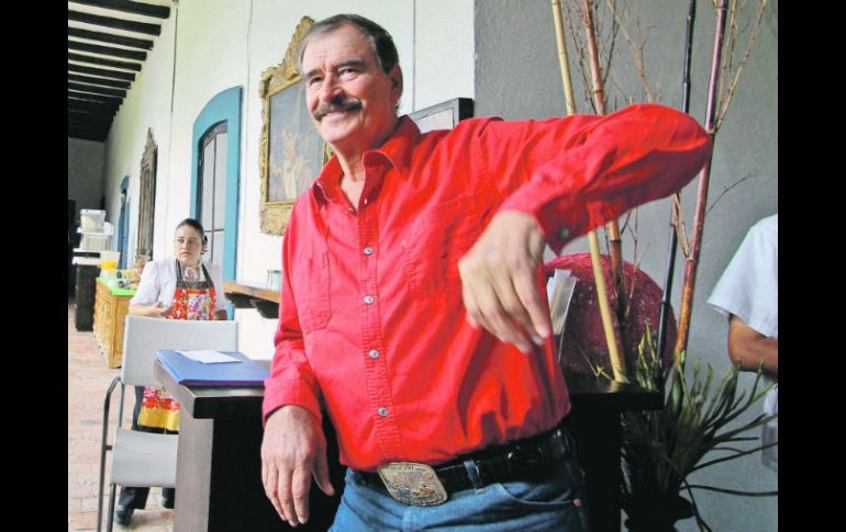 El ex mandatario Vicente Fox Quesada confía que el Ejecutivo impulse una reforma electoral que respete la libertad. EL UNIVERSAL  /