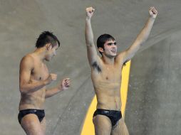 Germán Sánchez e Iván García se colocaron sólo detrás de los chinos en la final de la Copa del Mundo. REUTERS  /