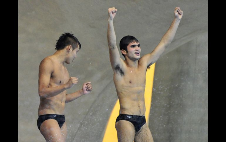 Germán Sánchez e Iván García se colocaron sólo detrás de los chinos en la final de la Copa del Mundo. REUTERS  /