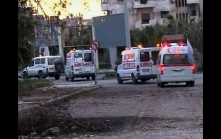 Tras 21 días de bombardeos, ambulancias de la Cruz Roja y la Media Luna Roja árabe entraron el viernes por primera vez. AFP  /