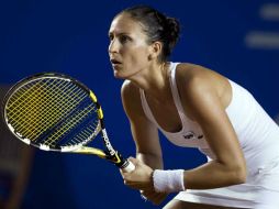 Nada pudo hacer la española Arantxa Parra ante la italiana Flavia Pennetta en Acapulco. MEXSPORT  /